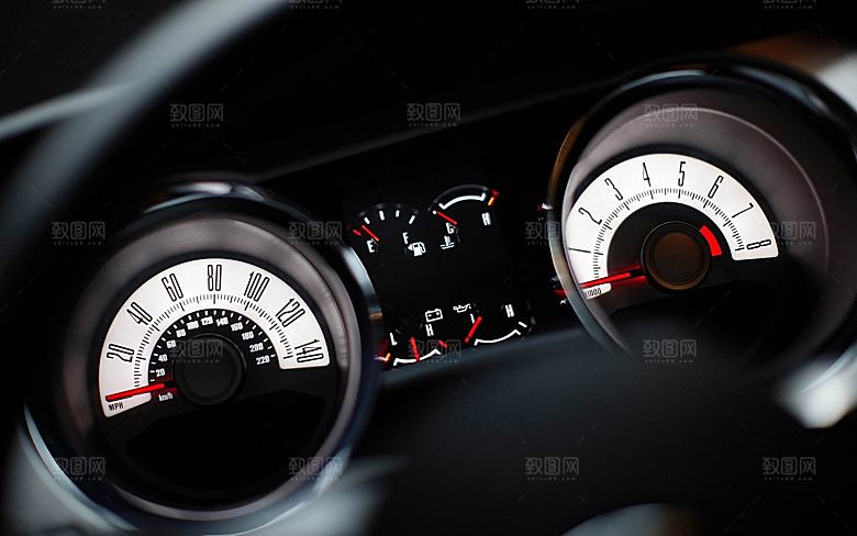 跑车敞篷豪车景色高清图片