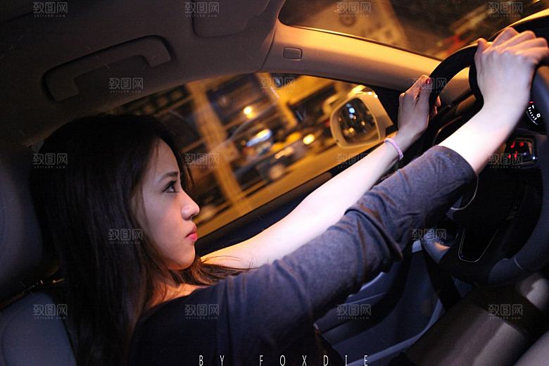 简约大气跑车景色JPG素材