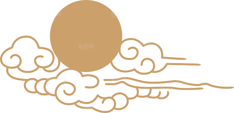 祥云水纹元素素材