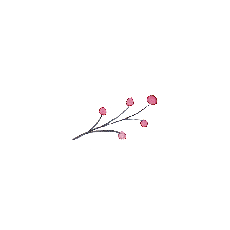 手绘水彩花朵花卉叶子