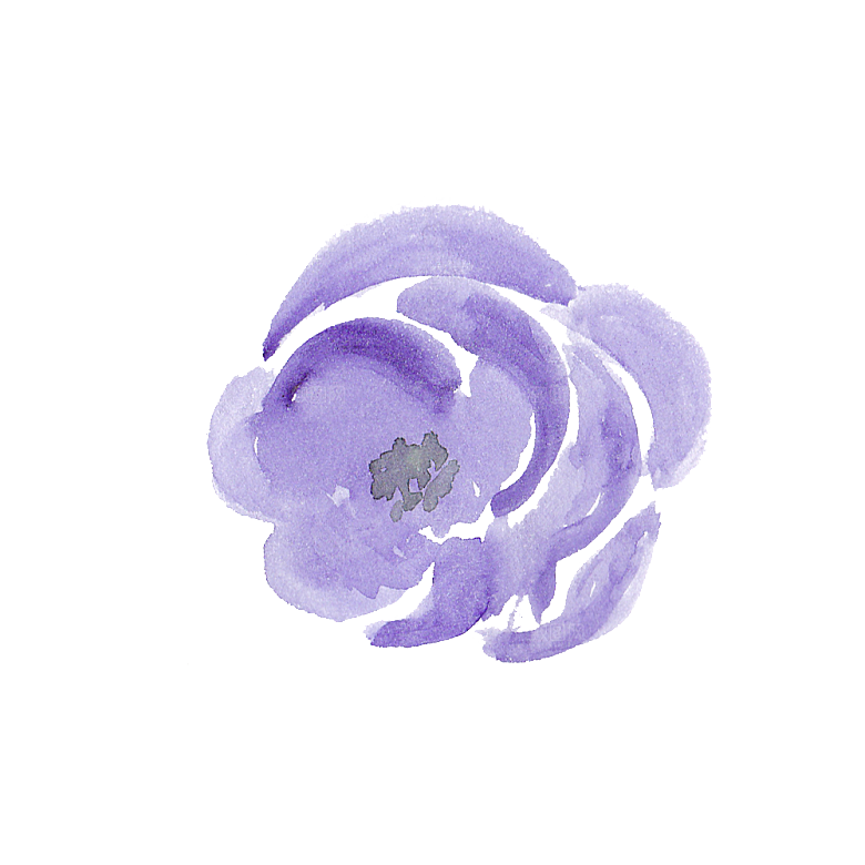 手绘水彩花卉花朵设计素材
