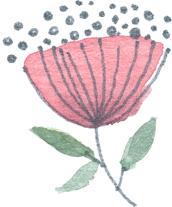 水彩手绘花朵花卉设计素材
