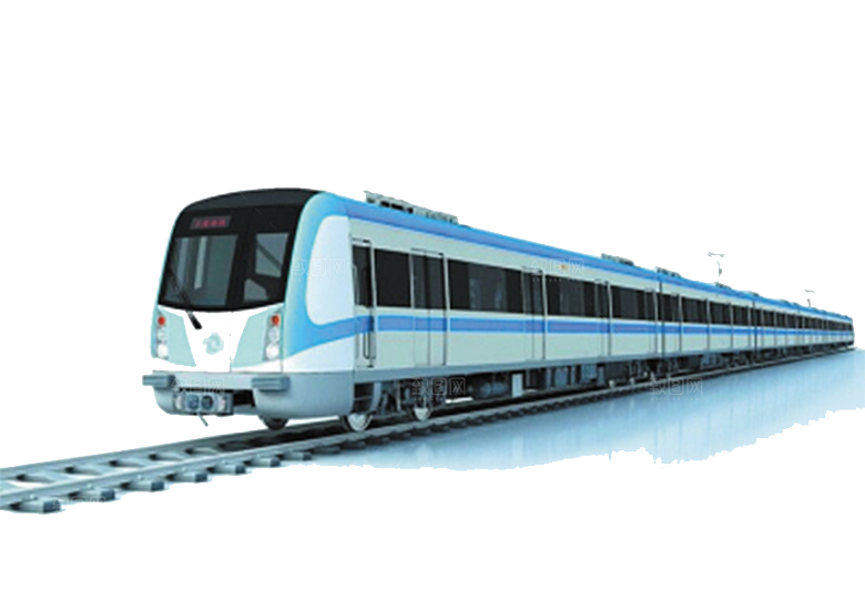 地铁火车高铁免扣插画元素