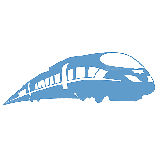 地铁火车高铁免扣插画元素