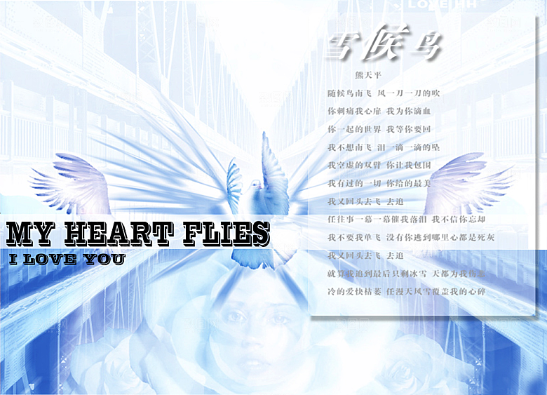 蓝色小清新创意设计摄影