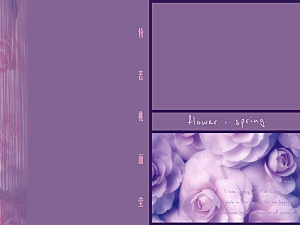 紫色简约相册封面素材