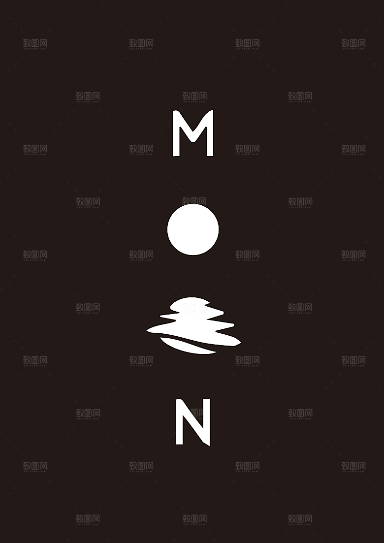 简约大气抽象创意广告海报