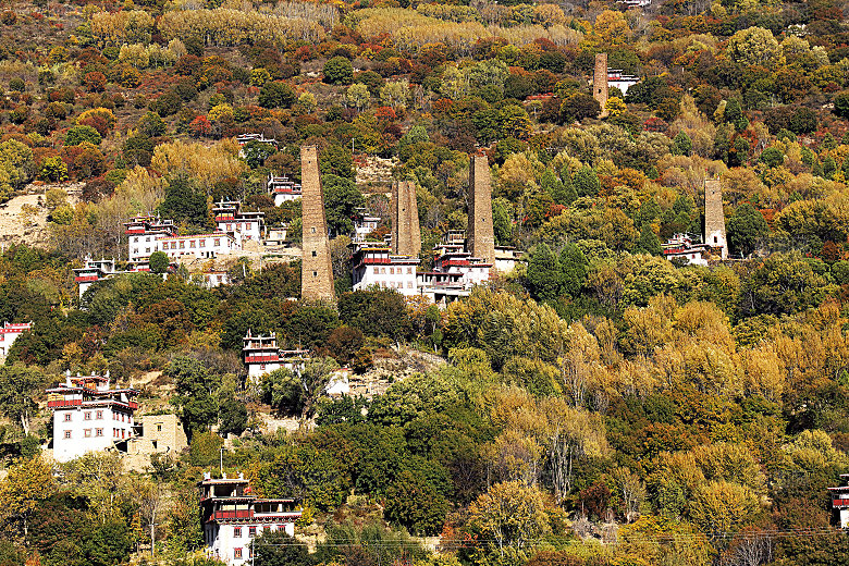 绿色城市建筑小村庄