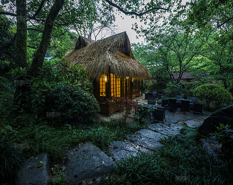 绿色小屋农家小院