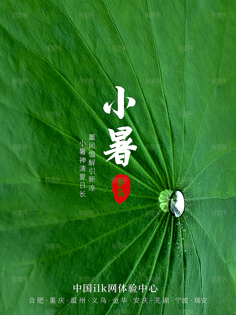 传统节日小暑宣传海报素材