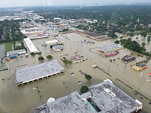 城市洪水灾难素材
