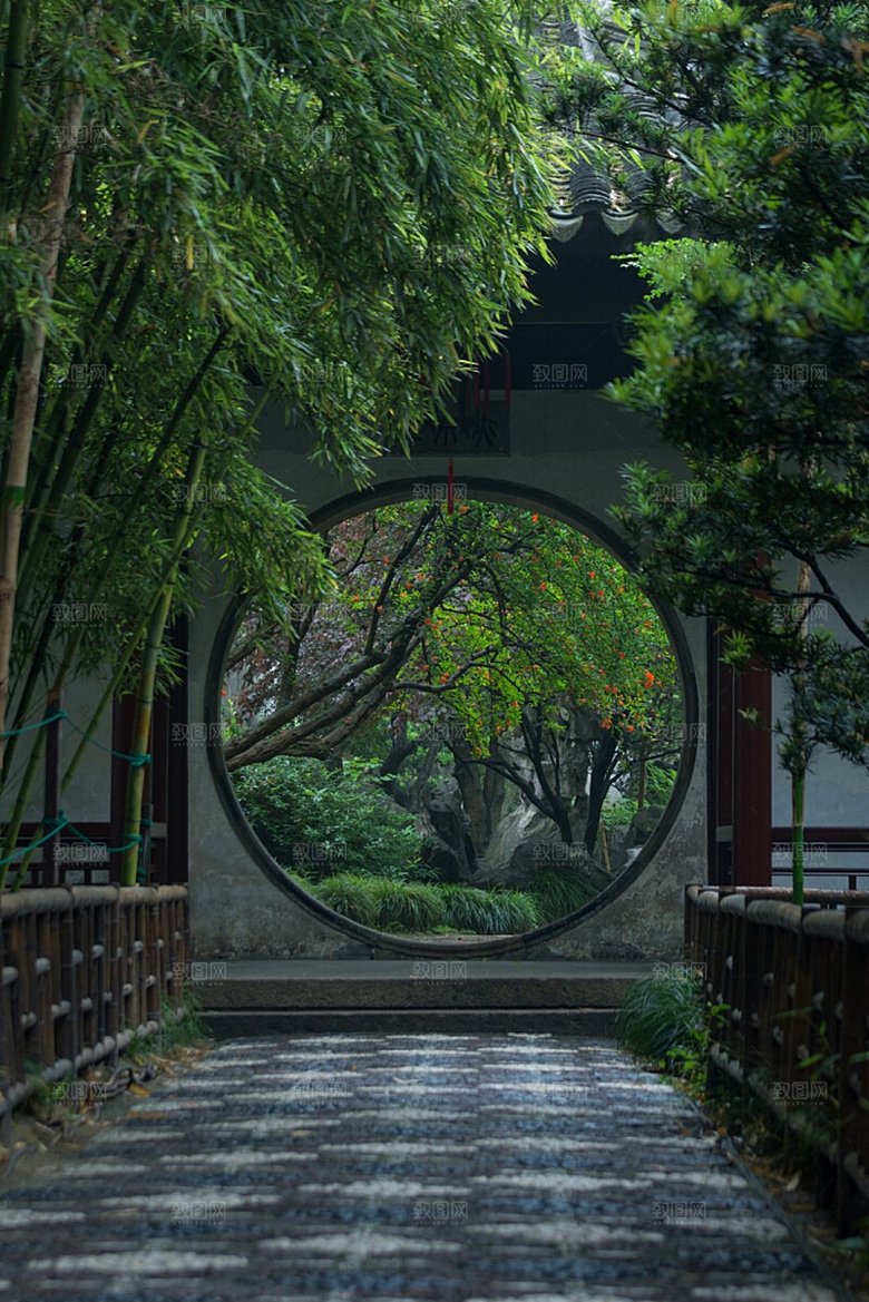绿色走廊绿茵素材