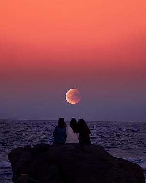 夜晚日落夕阳天空摄影