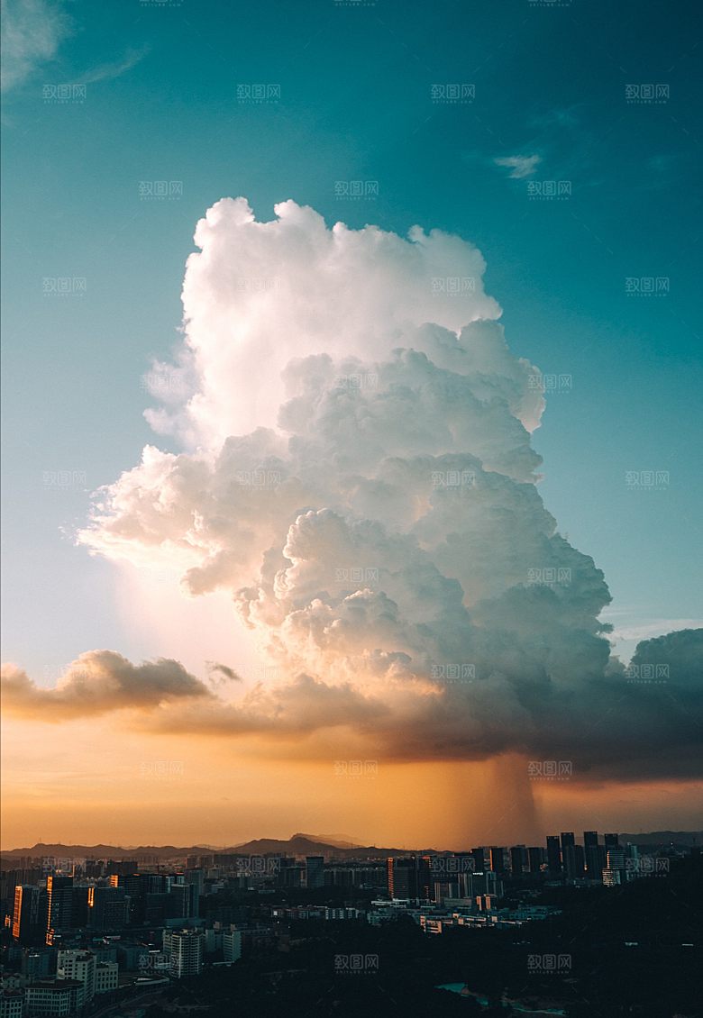 夜晚日落夕阳天空摄影