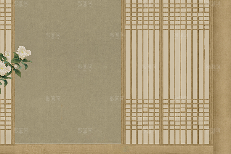 中国风古典工笔画背景设计素材