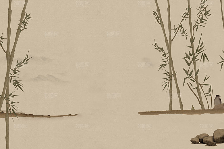 中国风古典工笔画背景设计素材