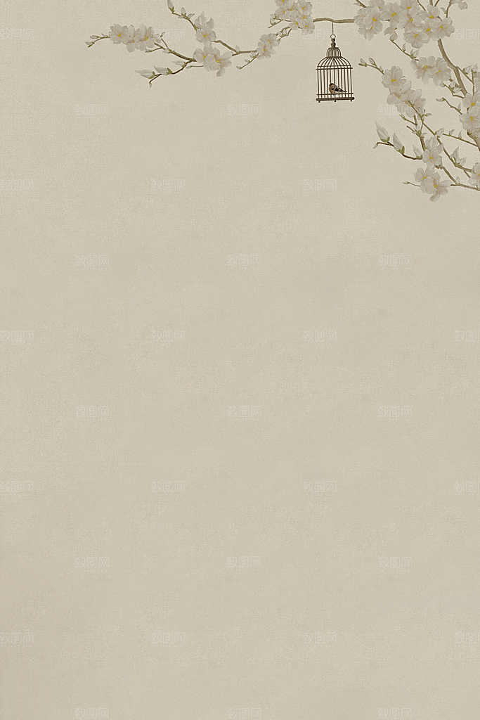 中国风古典工笔画背景设计素材