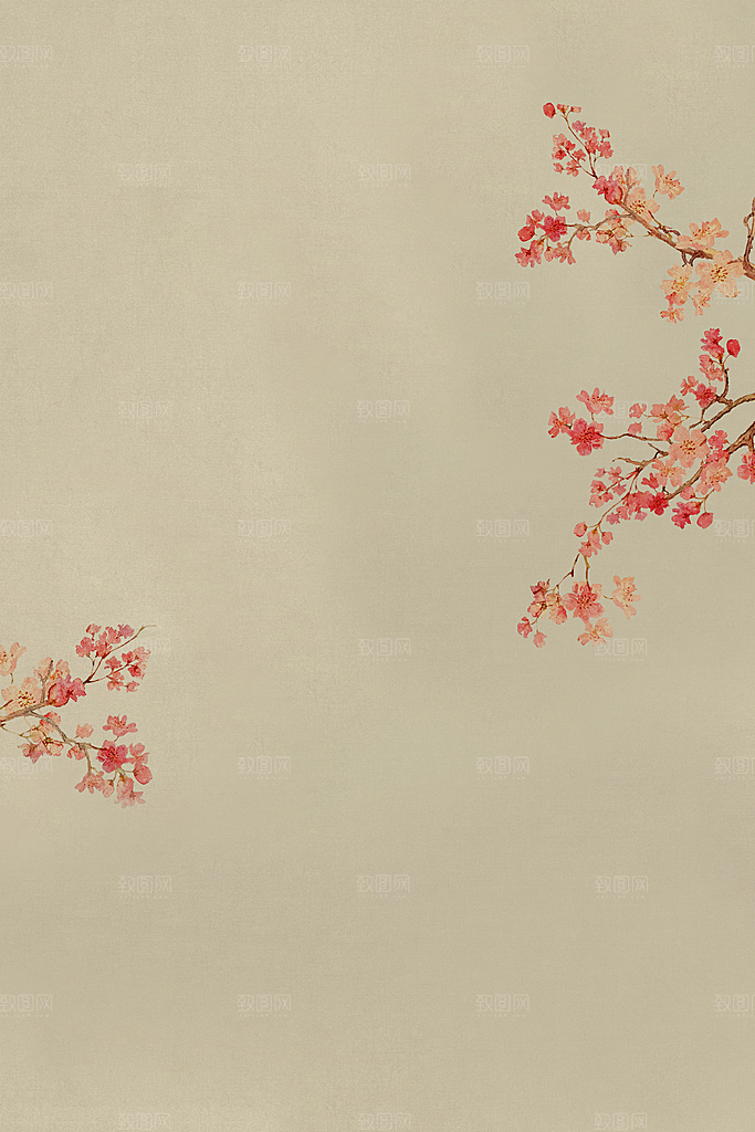 中国风古典工笔画背景设计