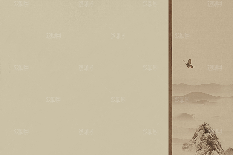 中国风古典工笔画背景设计素材