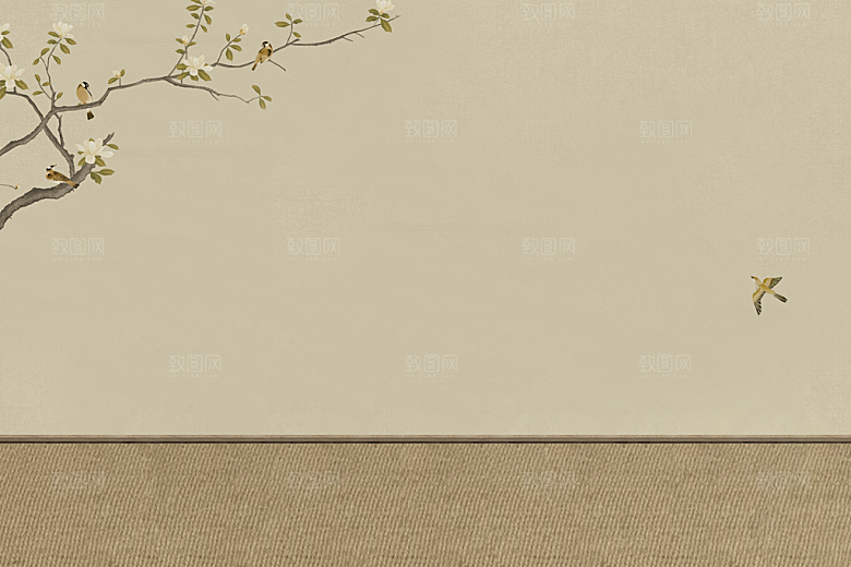 中国风古典工笔画背景设计素材