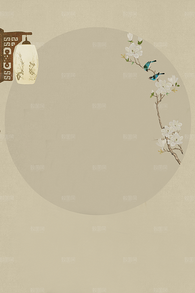 中国风古典工笔画背景设计素材
