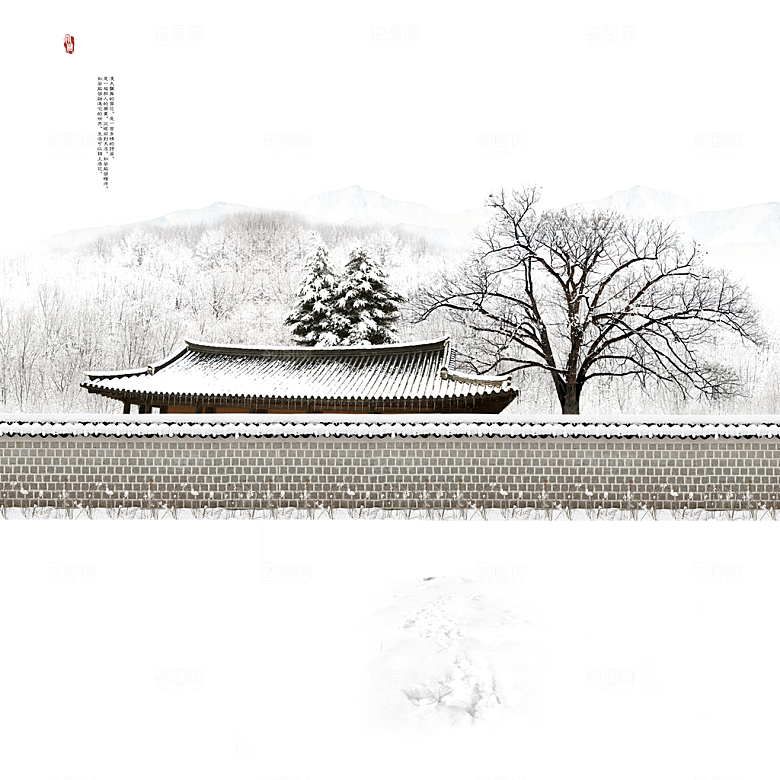 中国风古典工笔画背景