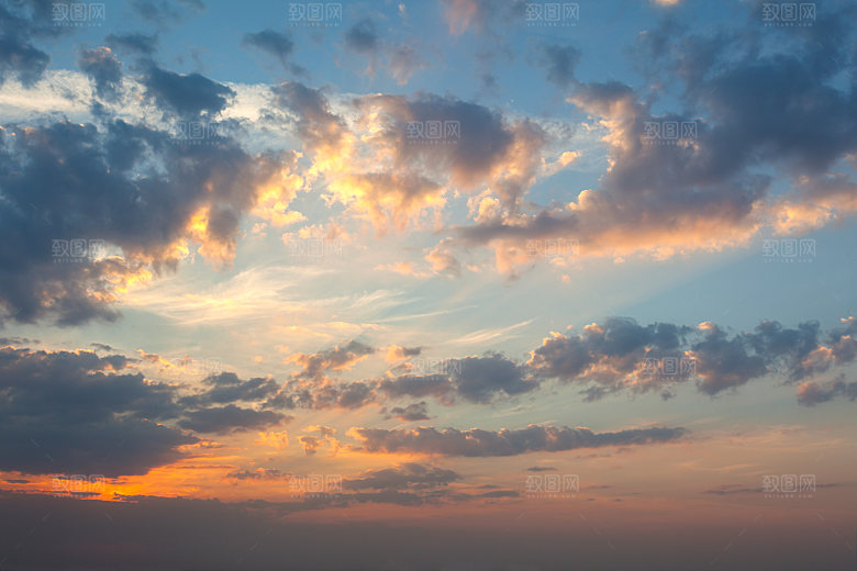 夜晚余晖夕阳落日摄影