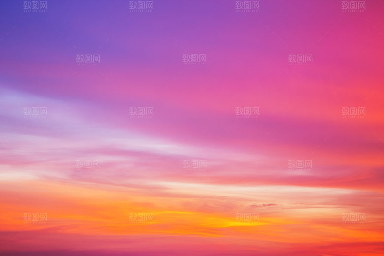天空夜空火烧云云朵摄影
