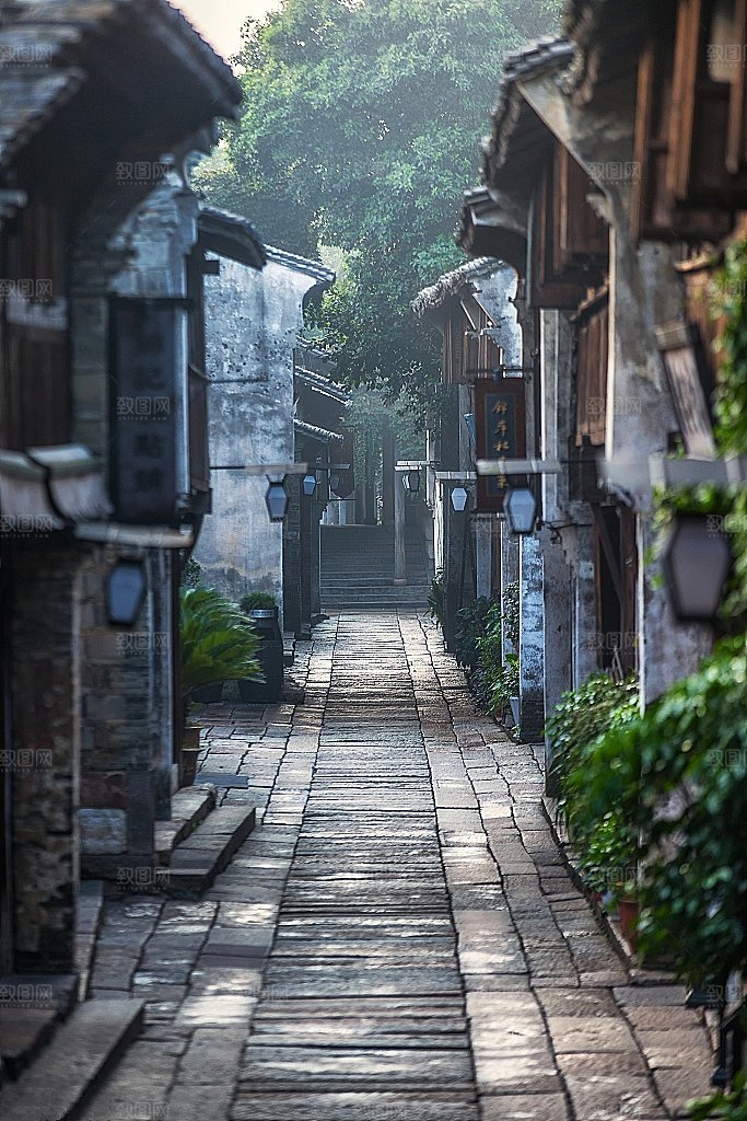 家乡小巷古巷古镇生活乡愁图