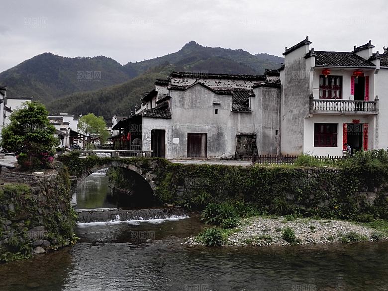 家乡江南小镇乡村村落水乡图片