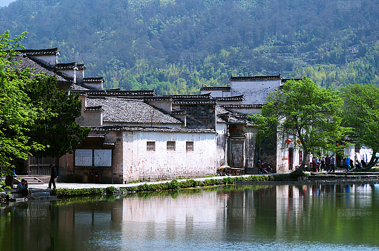 家乡江南小镇乡村村落水乡图片