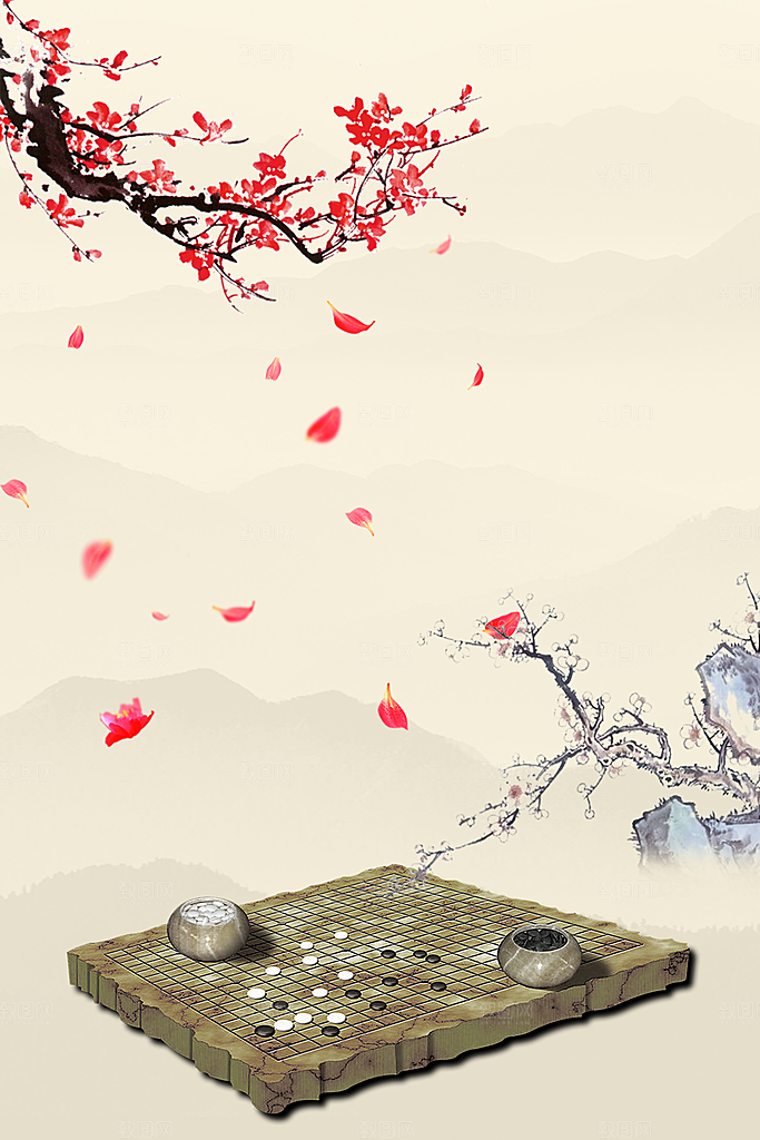 中国风古风古典背景海报背景