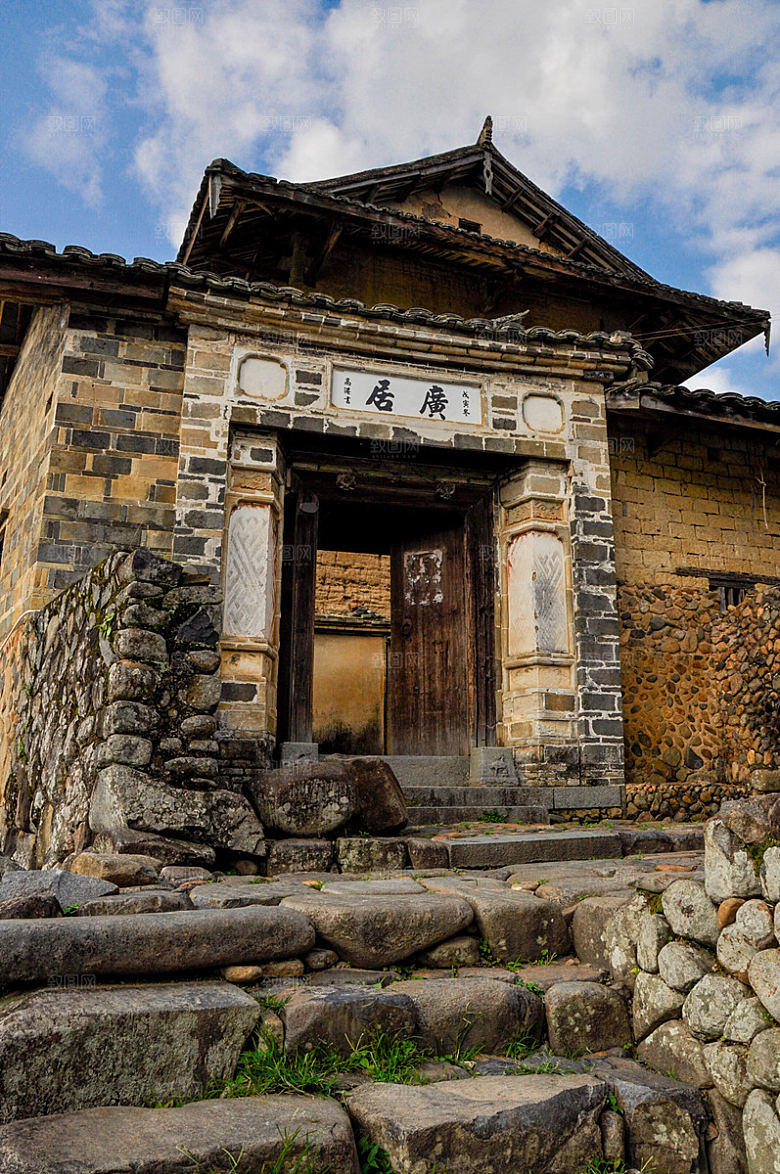 家乡乡村古镇村庄庄家校园古风院落