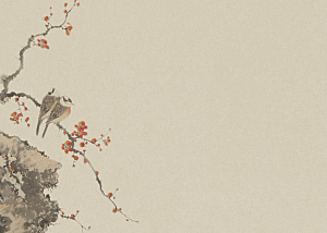 中式古风复古中国风工笔画背景