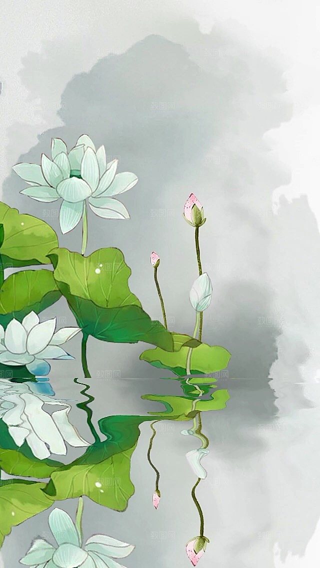 水墨画古风背景素材