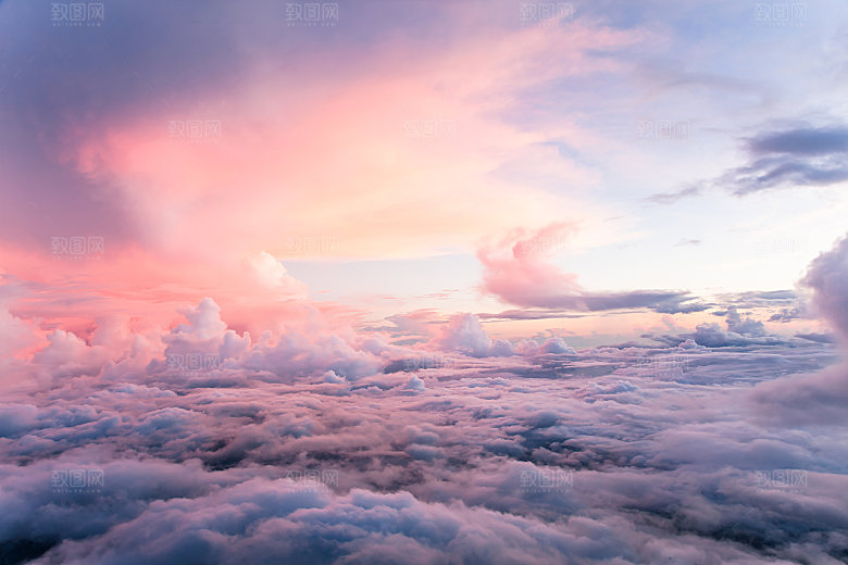 夕阳红色天空落日自然风景