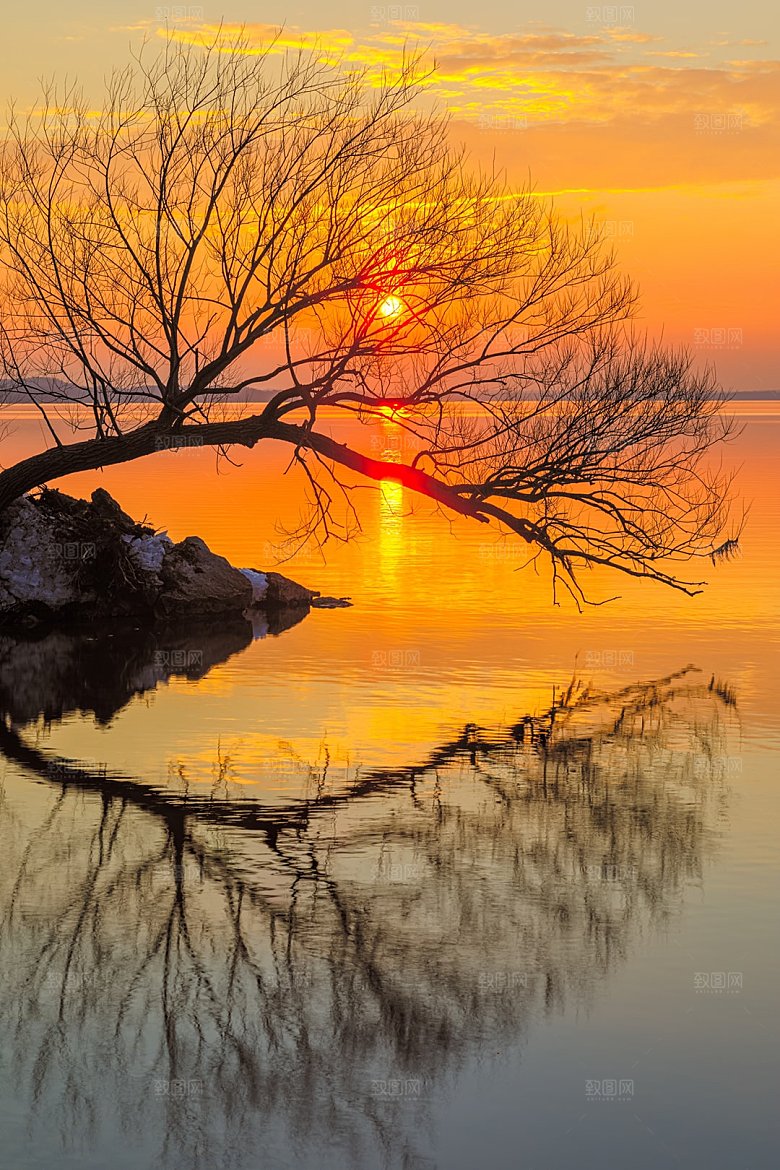 自然风景高清夕阳日落阳光素材