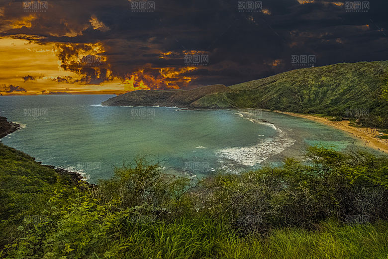 自然风景高清夕阳日落阳光素材