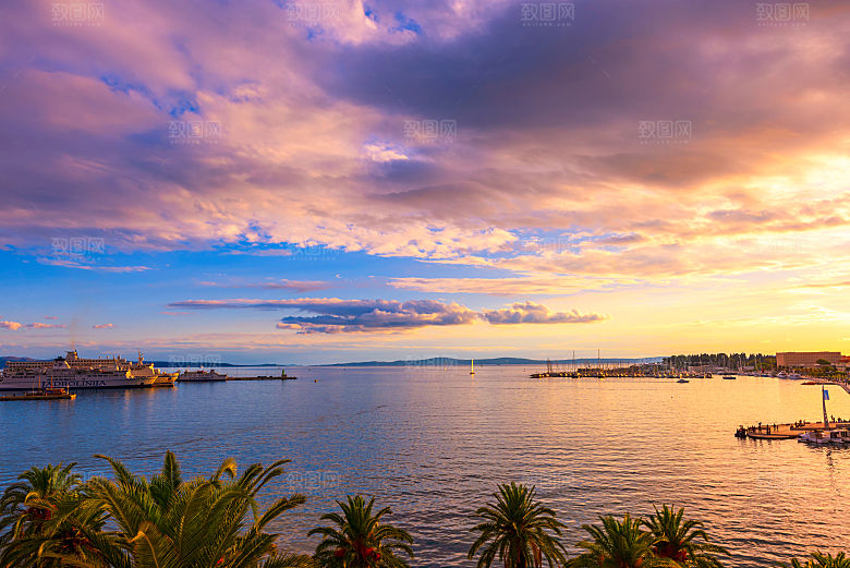 自然风景高清夕阳日落阳光素材