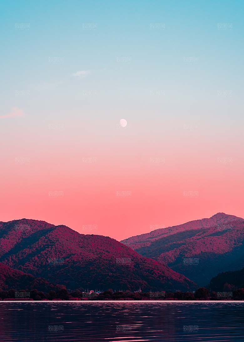 自然风景高清夕阳日落阳光素材