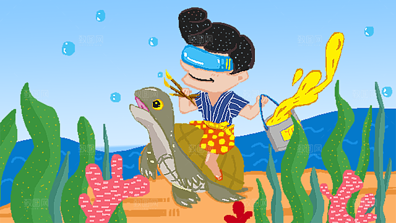 涂鸦蒸汽机器人太空插画漫画海报