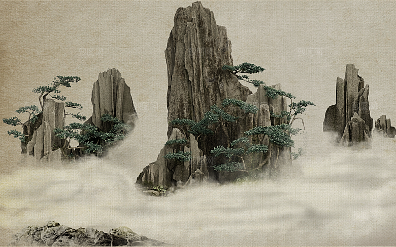 中式古风工笔画设计