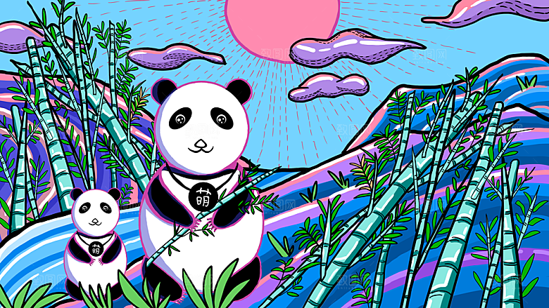 涂鸦蒸汽机器人太空插画漫画海报