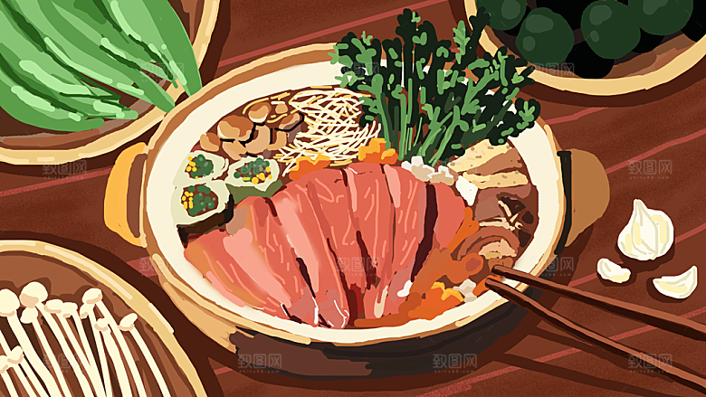 国潮创意插画漫画海报