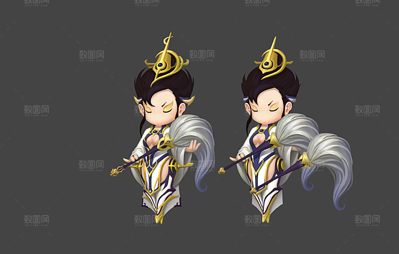 古风武侠人物场景原画李莫愁