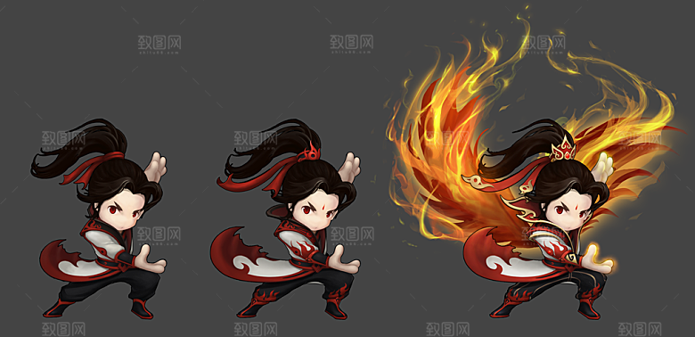 古风武侠人物场景原画张无忌原画031