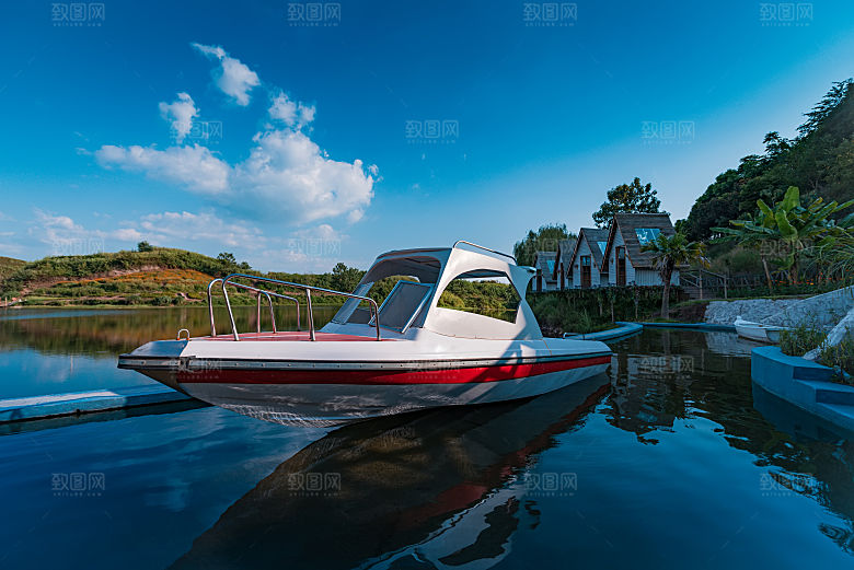 自然风景蓝色海边海岸海岛沙滩湖泊
