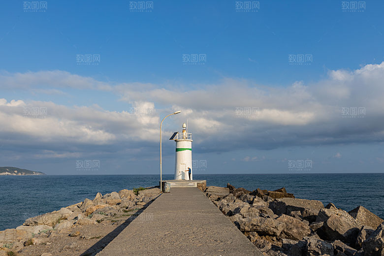 蓝色沙滩海岸旅游海边景区风景