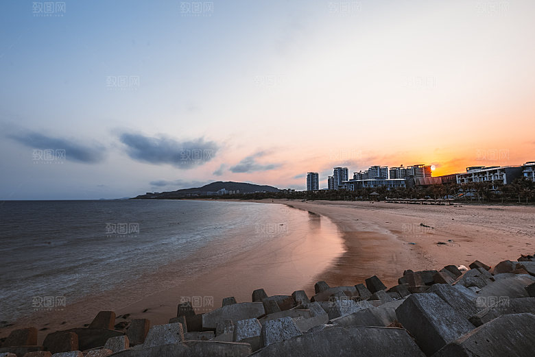 云南洱海沙滩蓝色海岸摄影
