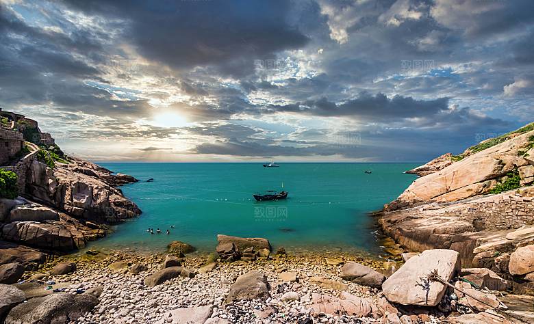 泸沽湖海边江景河流沙滩海岸